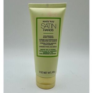 Mary Kay Satin Hands Nourishing Shea Cream White Tea Citrus Cream Lotion New